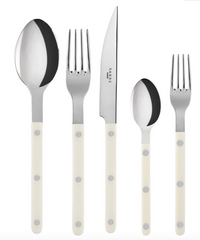 Bistrot Solid Shiny Flatware 5 Piece Setting -