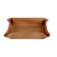 Leather Catchall - Valet Tray Tan