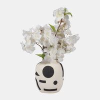 Zena Vase Ivory & Black short. 