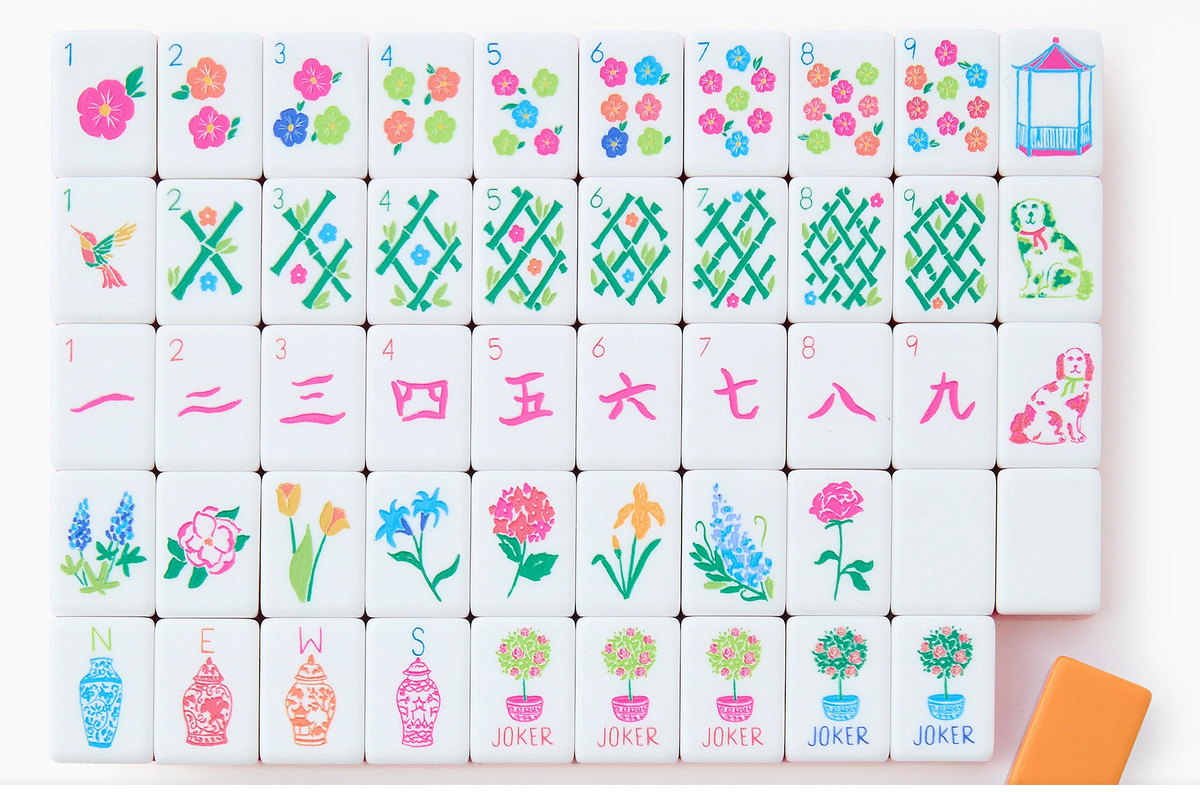 Mahjong Tiles Set - Sunset