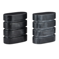 Lanier Black Marble Bookends Set of 2