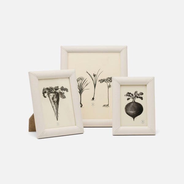 Eton Leather Frame White -