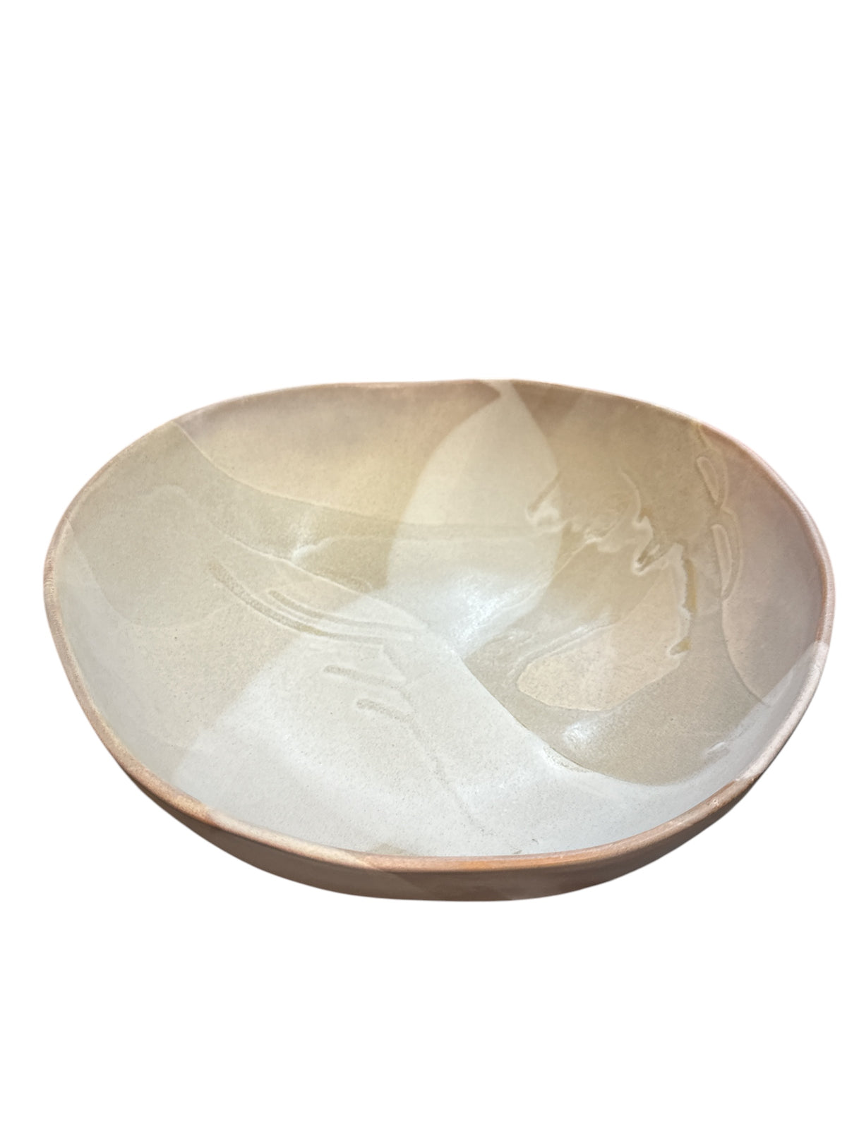 Stone Ceramic Round Serving Bowl
