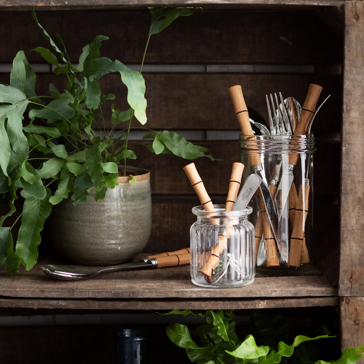 Bamboo Flatware 5 Piece Setting