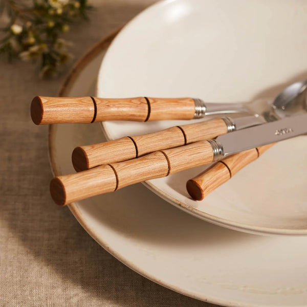 Bamboo Flatware 5 Piece Setting