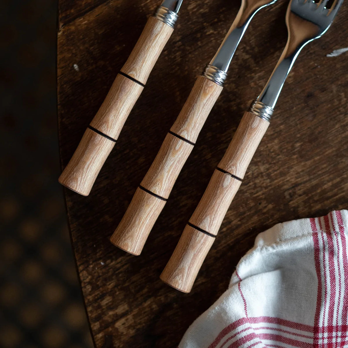 Bamboo Flatware 5 Piece Setting