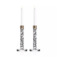 Carat Candlestick Brass Set of 2