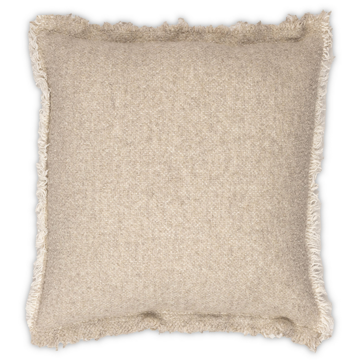 Riley Frayed Pillow Oatmeal 22 x 22