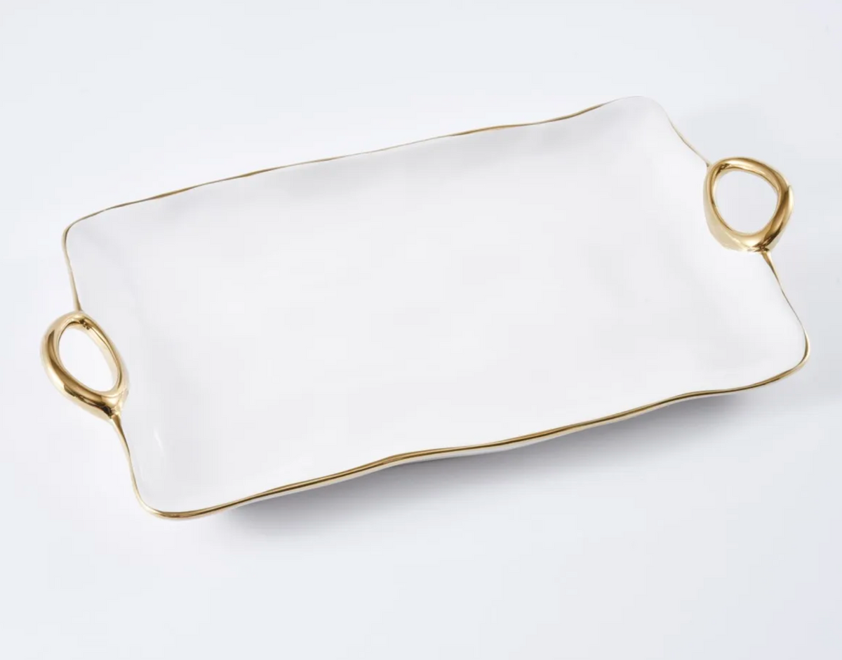 Gold Handle Tray Large