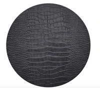 Croco Placemat Charcoal Set of 4