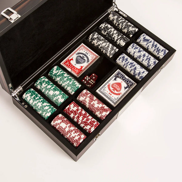 Personalized -300 Piece Matte Ebony Poker Set