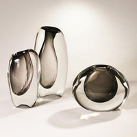 Offset Vase Grey