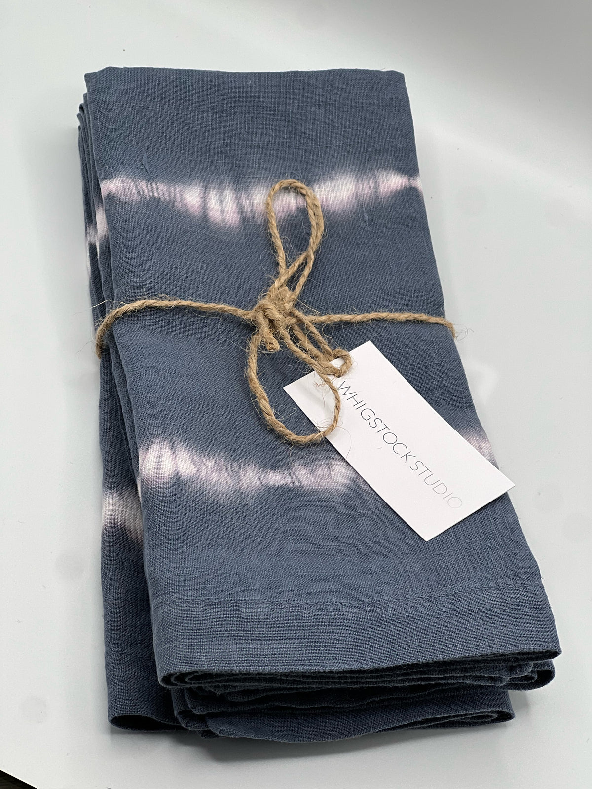 Hand Dyed Linen Napkin Set of 4 - Indigo