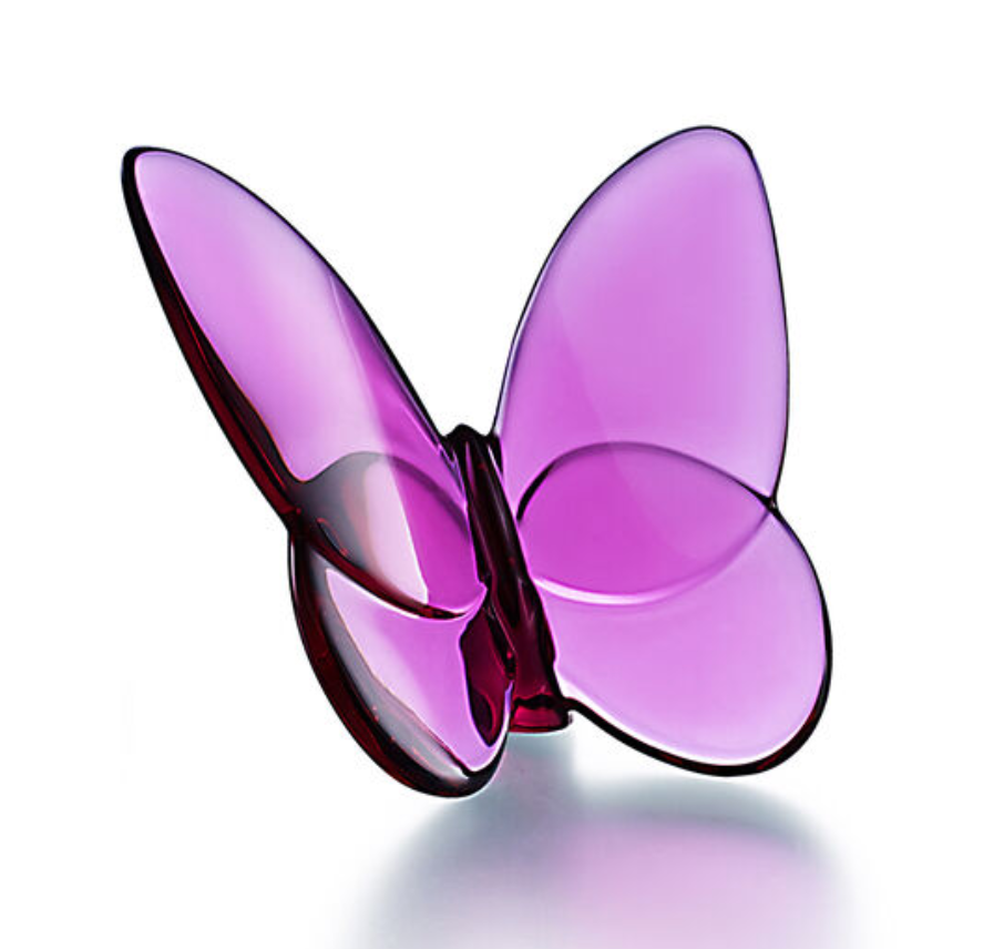 新品 Baccarat ラッキーバタフライ ピオニー PURPLE パピヨン Papillon Lucky Butterfly Peony – Current Home NY