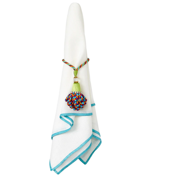 Bel Air Napkin Set of 4 Turquoise -