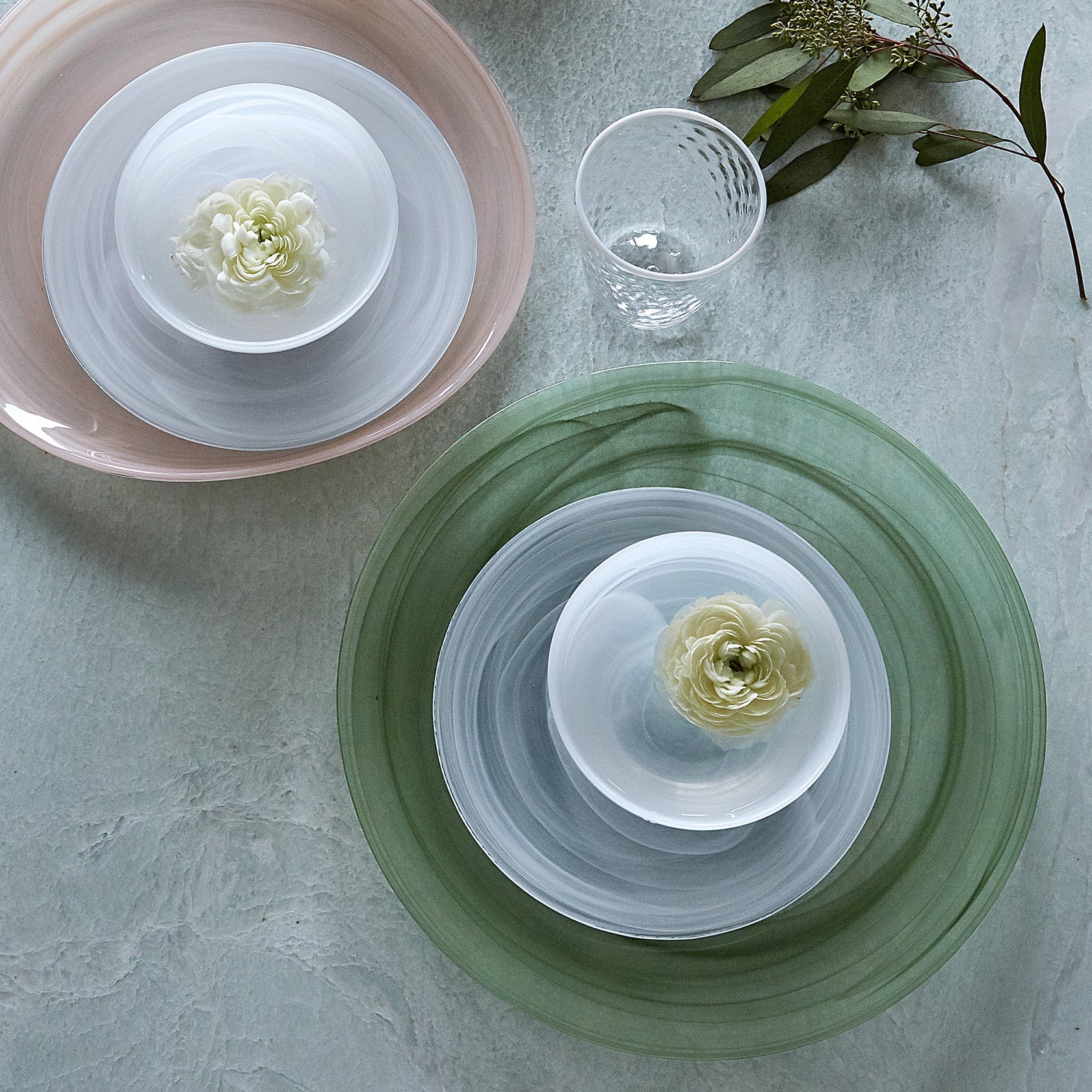 Sage on sale green dinnerware