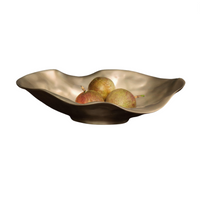 Sierra Maia Oval Gold Bowl