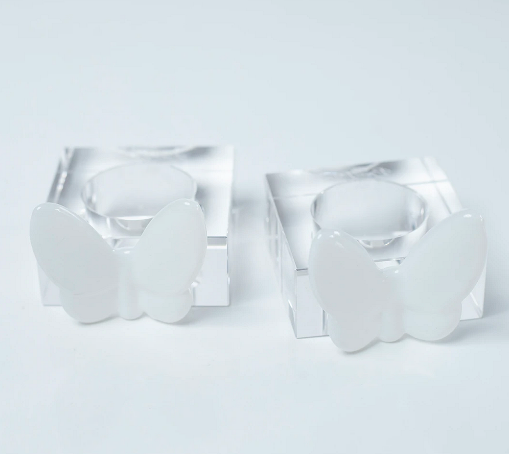 Butterfly Napkin Ring Set of 4