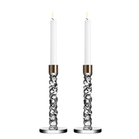 Carat Candlesticks Brass Set of 2 - Medium