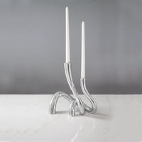 Sierra Serpente Silver Candlestick 8"