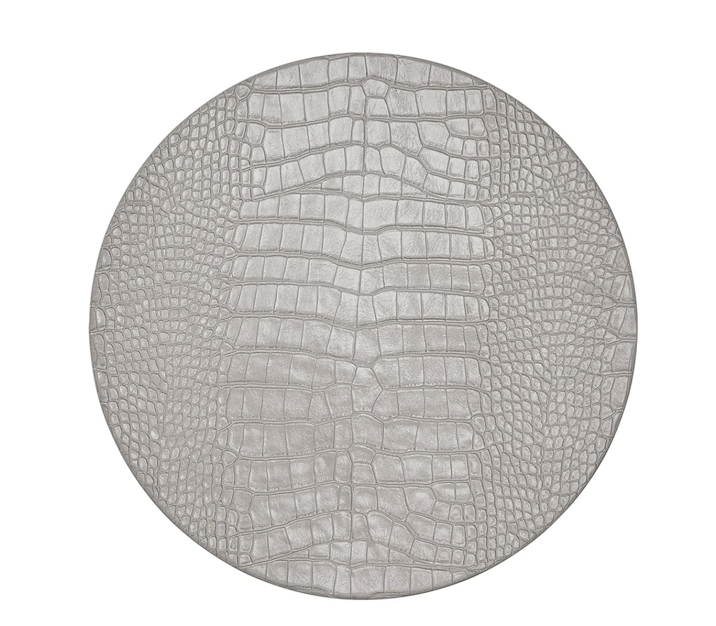 Kim Seybert Croco Placemat Grey Set of 4
