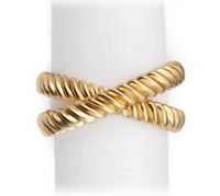 Deco Twist Napkin Ring Set of 4