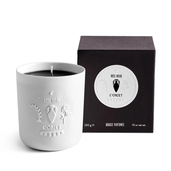 Rose Noire Candle White & Black