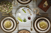 Acrylic Seder plate in table setting