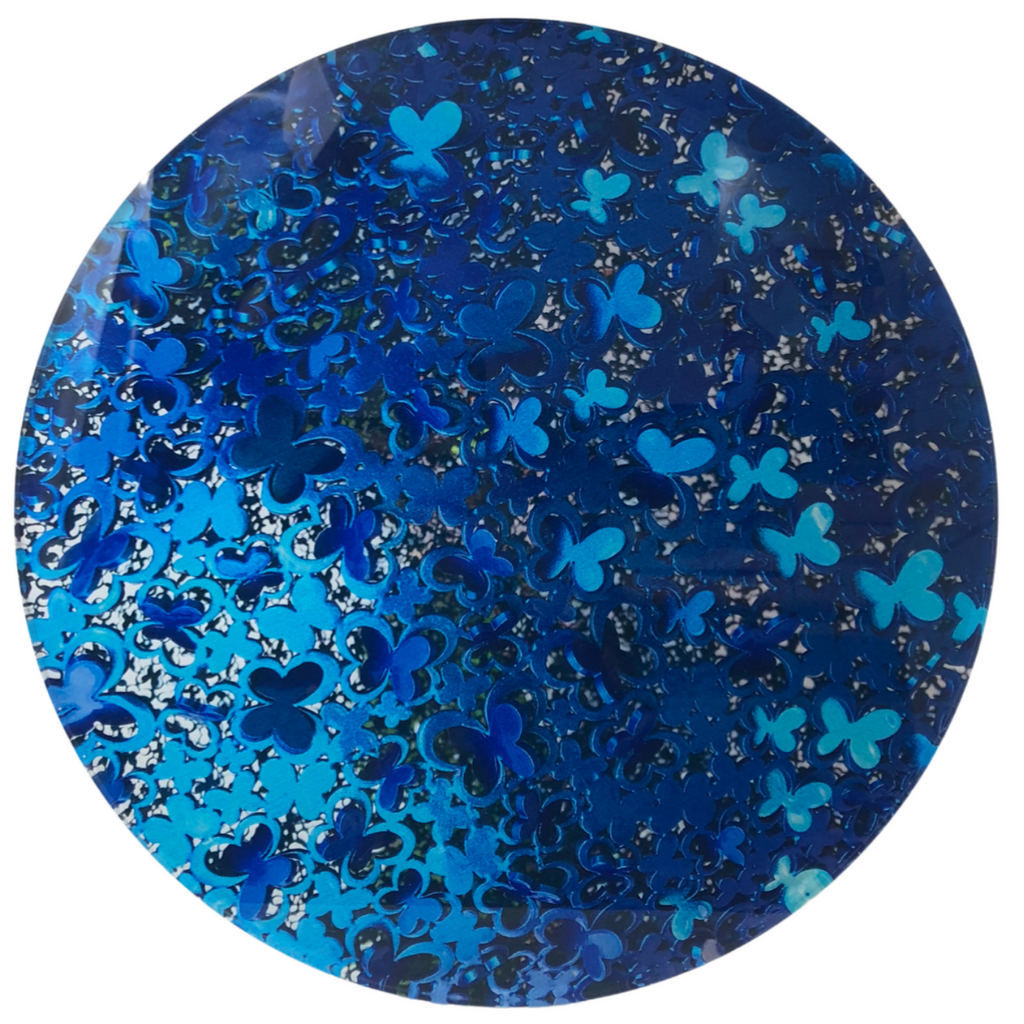 Blue Butterflies Lazy Susan