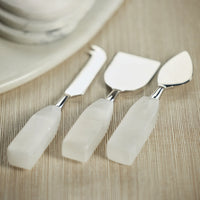 Alabaster Cheese Knives Set of 3