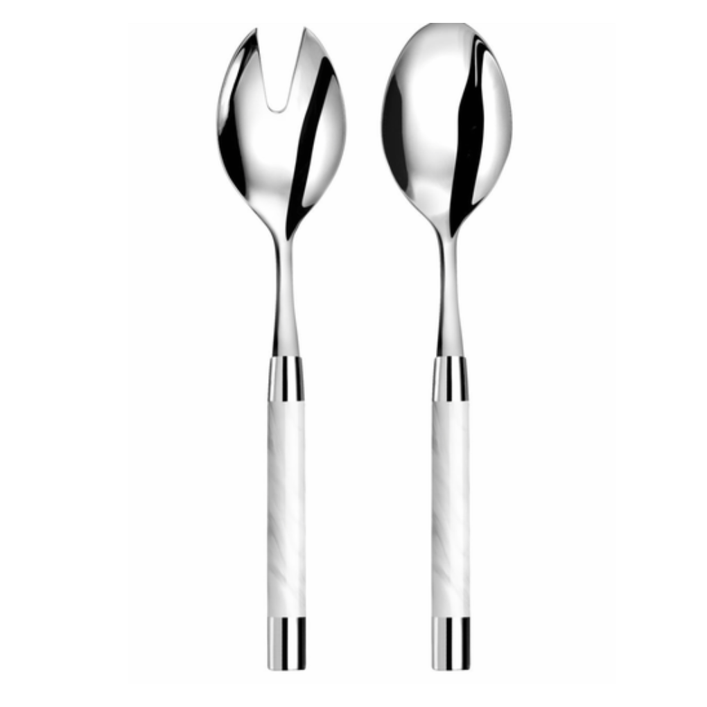 Conty Salad Serving Set White