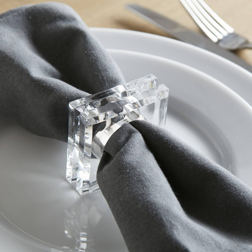 Square hot sale napkin rings