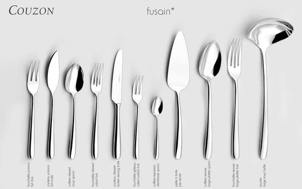 Fusain Flatware 5 Piece Setting - Stainless Steel