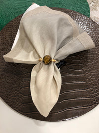 Croco Placemat Taupe Set of 4
