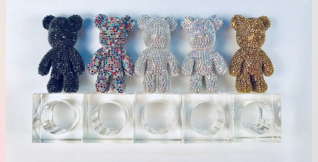 Bling Bear Crystal Napkin Ring Set of 4 – Current Home NY