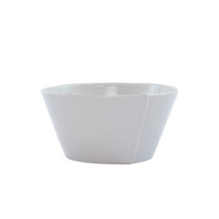 Light grey stoneware cereal bowl. 