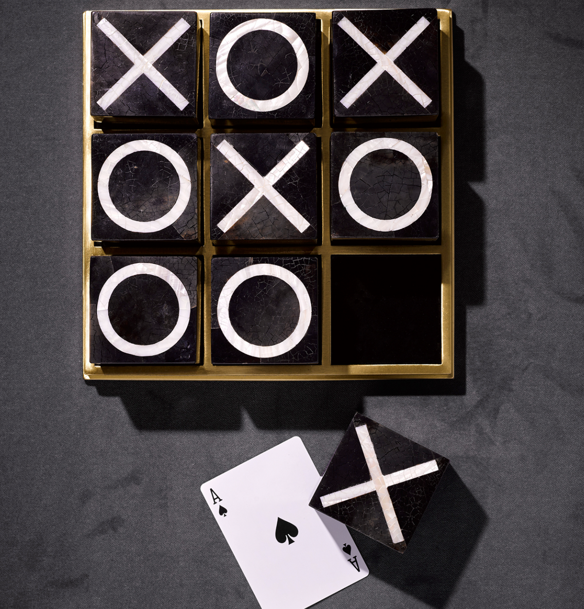 Deco Tic Tac Toe Handcrafted Beautiful Decorative Table Games - L'OBJET