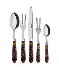 Tortoise Flatware 5 Piece Setting