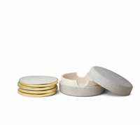 Shagreen Coaster Set Dove