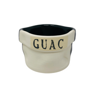 Ceramic Guac Bowl in Black & White