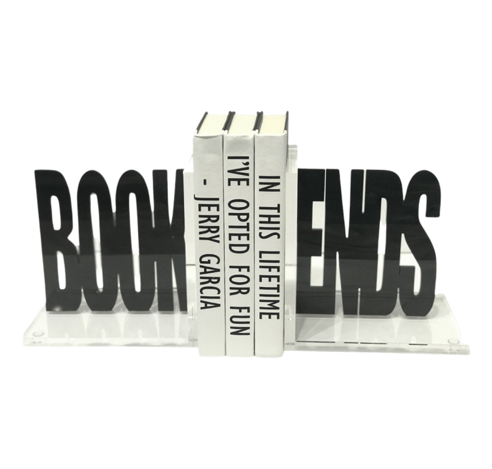 Book Ends Charcoal Acrylic