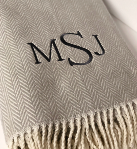 Personalized hot sale cashmere blanket