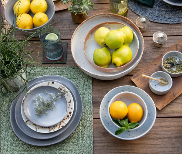 Marcus Cement Dinnerware Set of 4 -