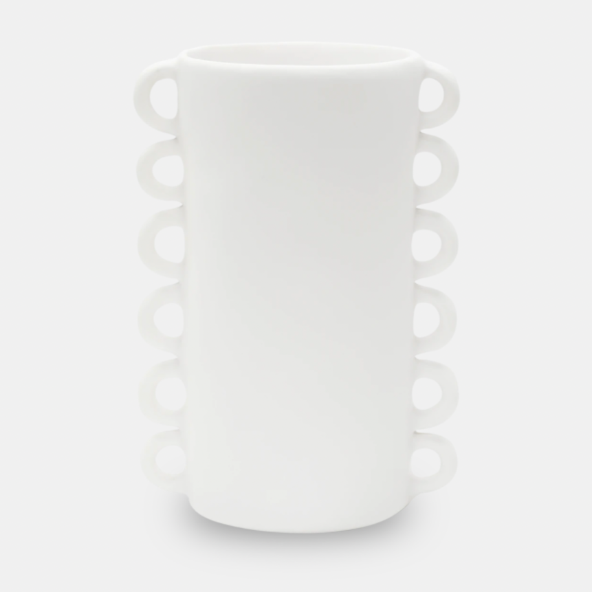 Loopy Resin Vase White