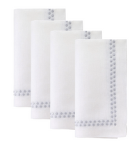 Pearls Napkin Set of 4 Silver