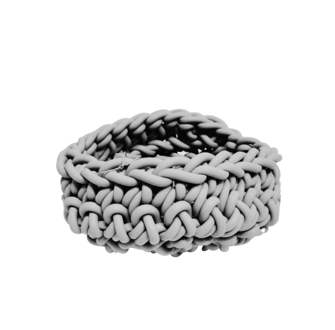 NEO Crochet Basket Pearl Grey