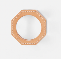 Arthur Leather Camel Napkin Ring Set of 4