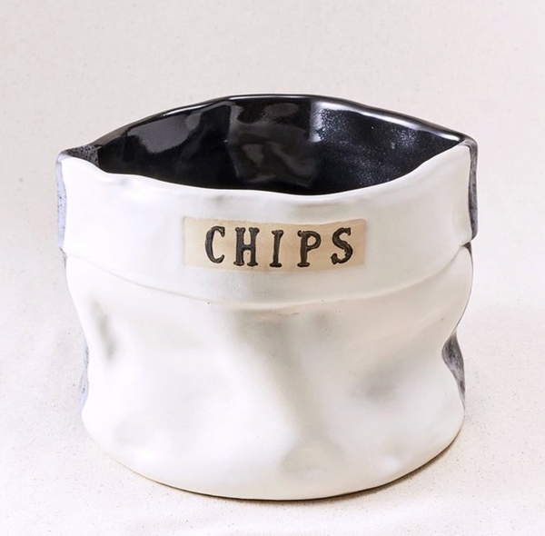 Artisan Ceramic Chip & Guac Bowls