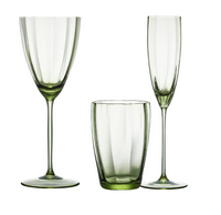 Luna Glassware Collection Green