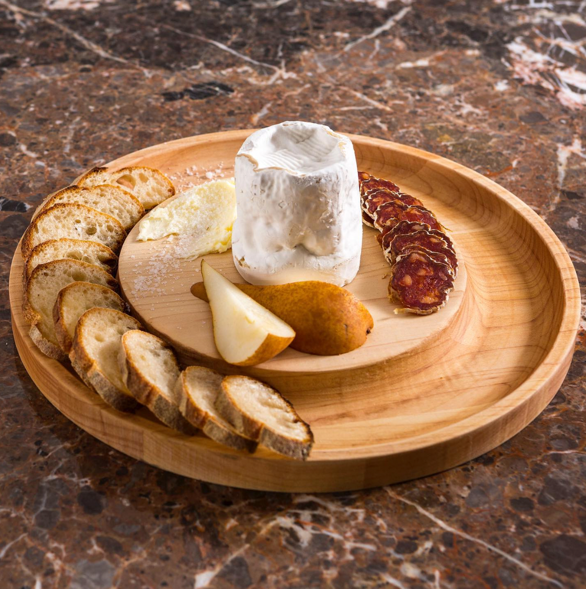 Maple Round Cheese Board